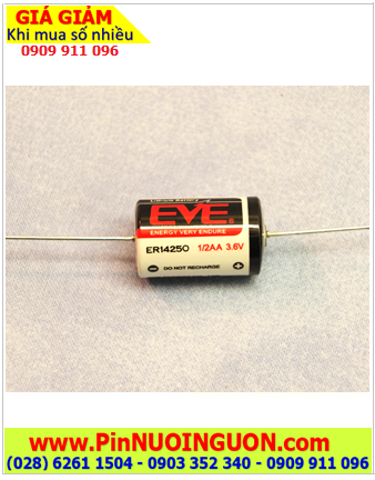 EVE ER14250 (trục thép 2 đầu); Pin nuôi nguồn EVE ER14250 lithium 3.6v 1/2AA 1200mAh chính hãng